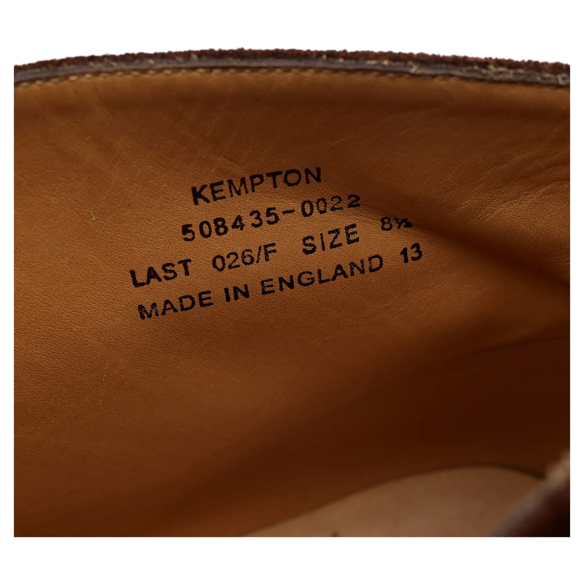 1880 'Kempton' Brown Suede Chukka Boots UK 8.5 F