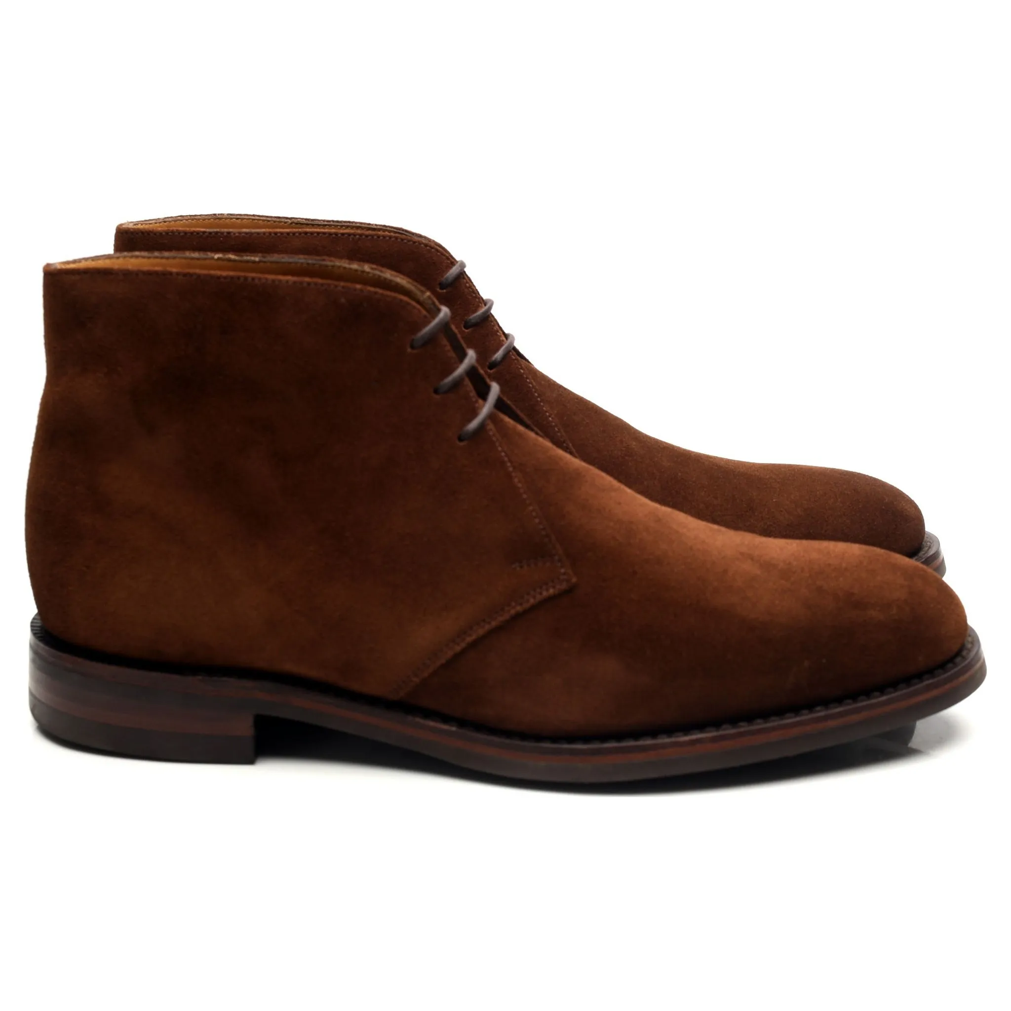 1880 'Kempton' Brown Suede Chukka Boots UK 8.5 F