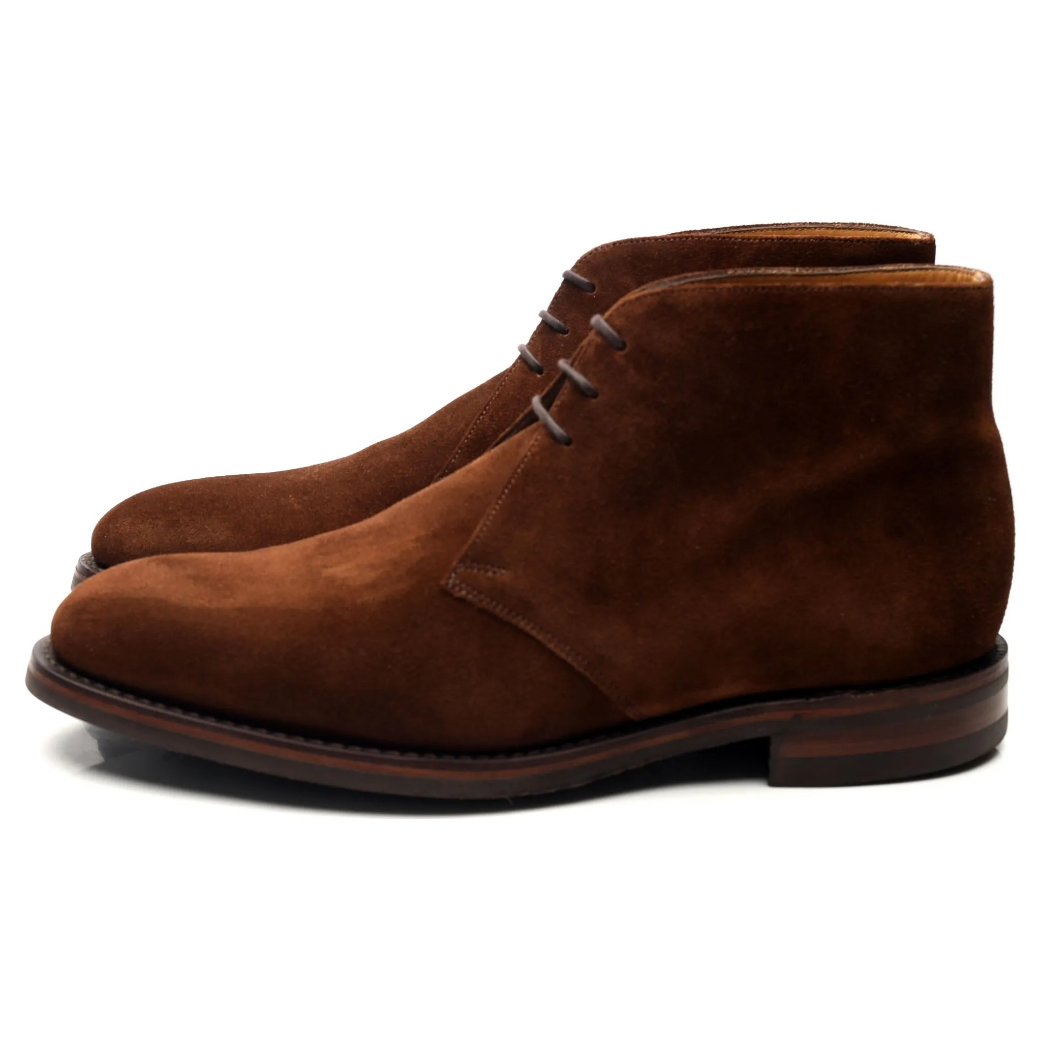 1880 'Kempton' Brown Suede Chukka Boots UK 8.5 F