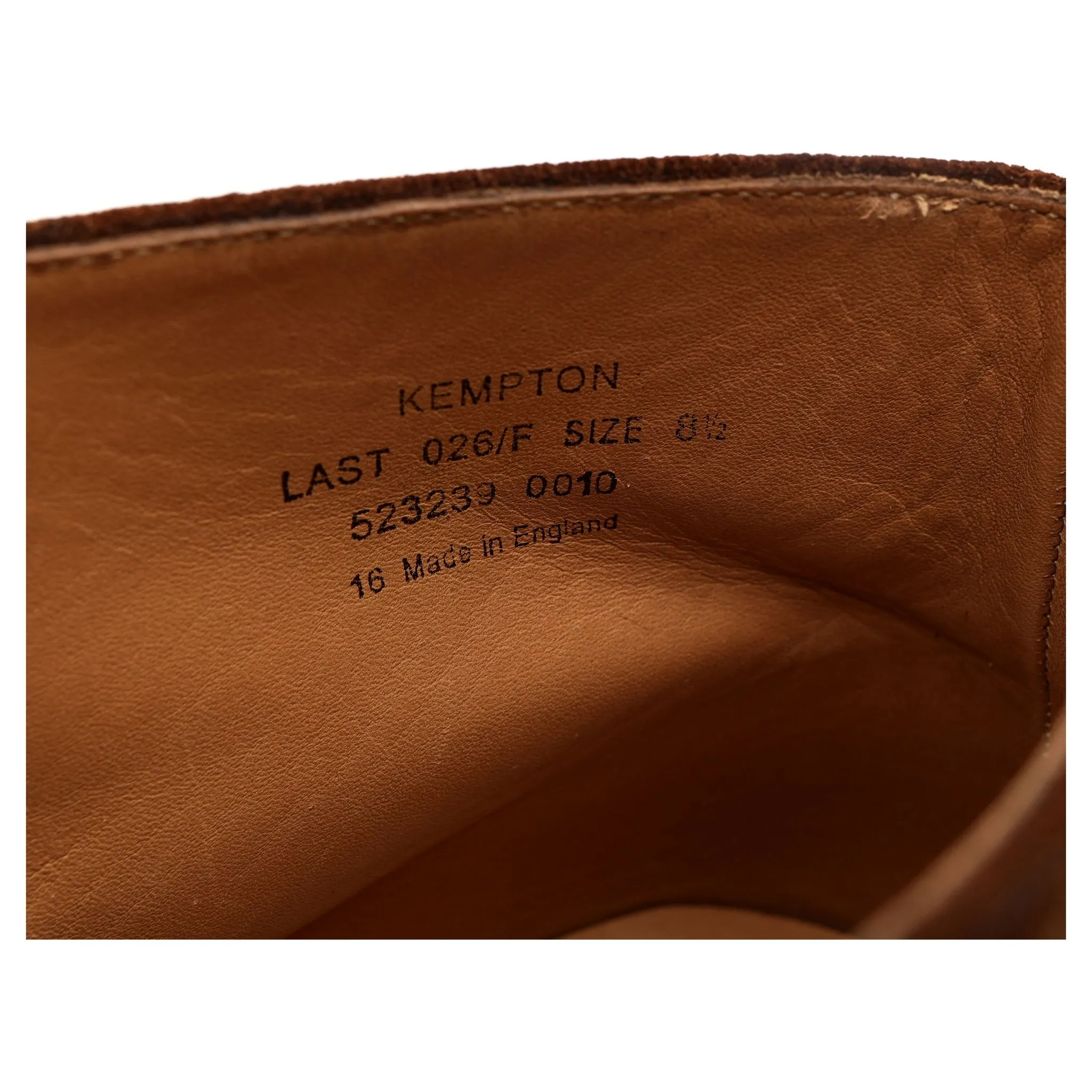 1880 'Kempton' Snuff Brown Suede Chukka Boots UK 8.5 F