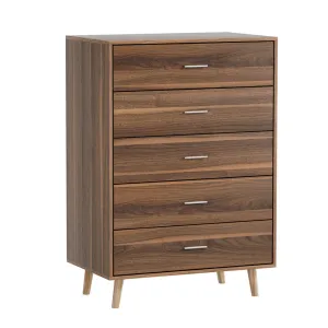 5 Chest of Drawers - MIRI Walnut