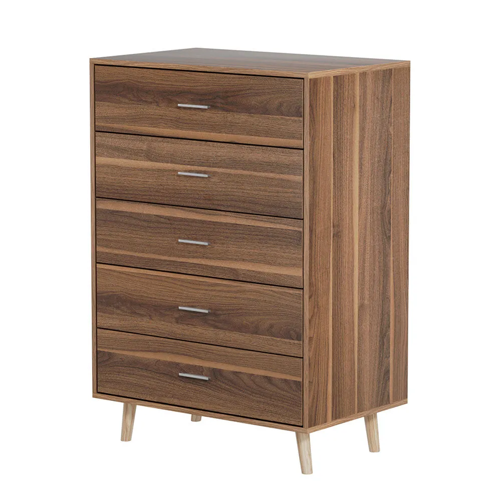 5 Chest of Drawers - MIRI Walnut