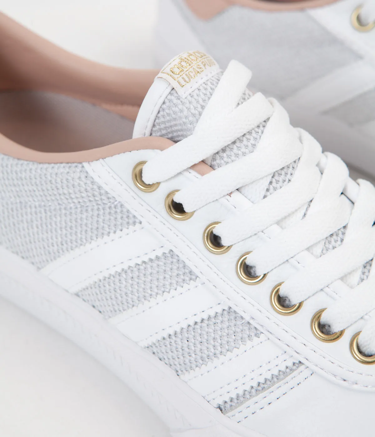 Adidas Lucas Premiere Shoes - White / Ash Pearl / Gold Metallic