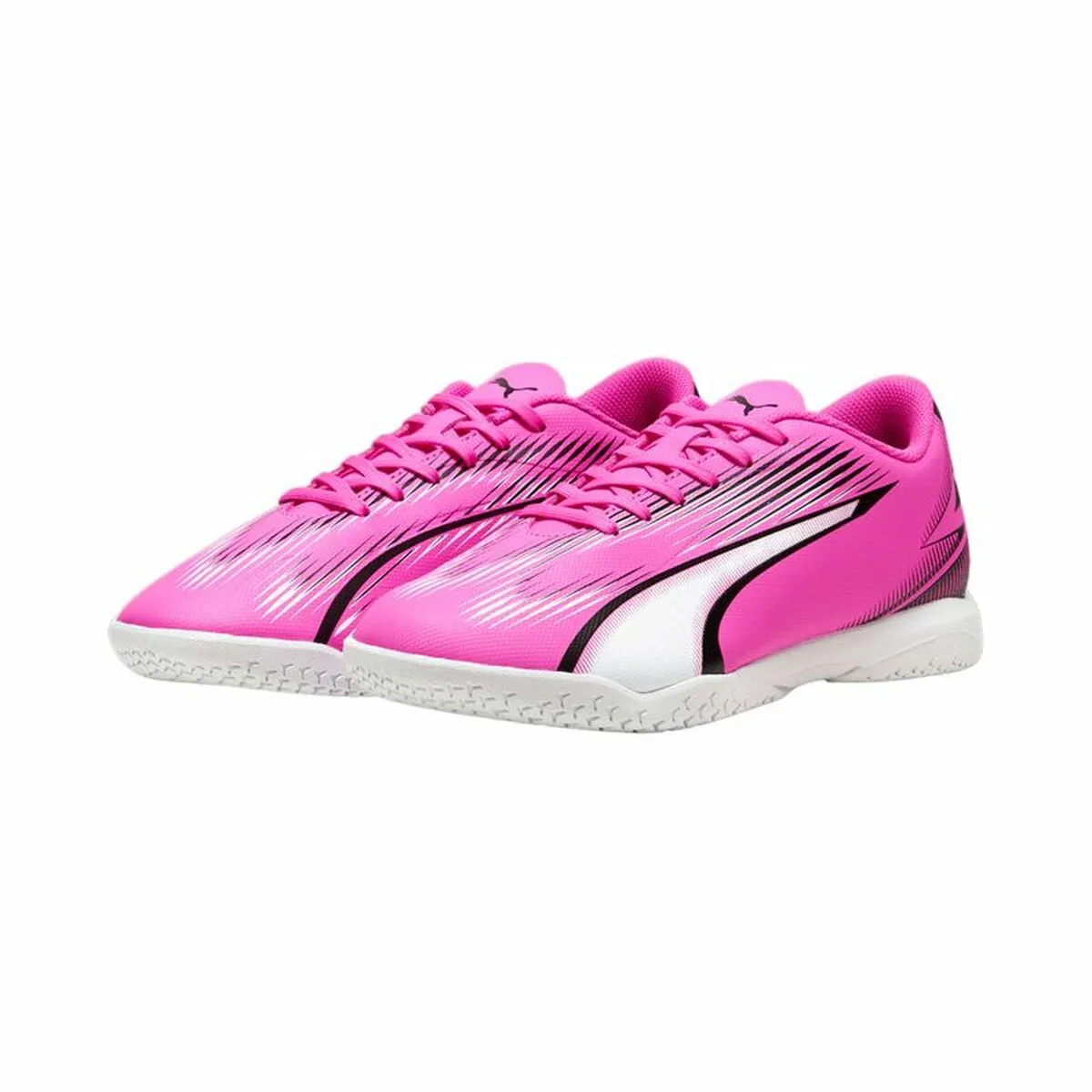 Adult's Indoor Football Shoes Puma Ultra Play White Dark pink Unisex