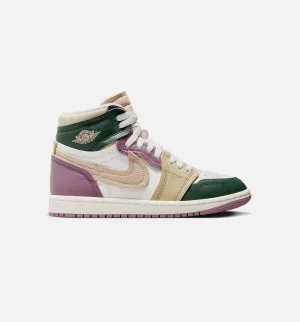 Air Jordan 1 MM High Galatic Jade Womens Lifestyle Shoe - Galactic Jade/Team Gold