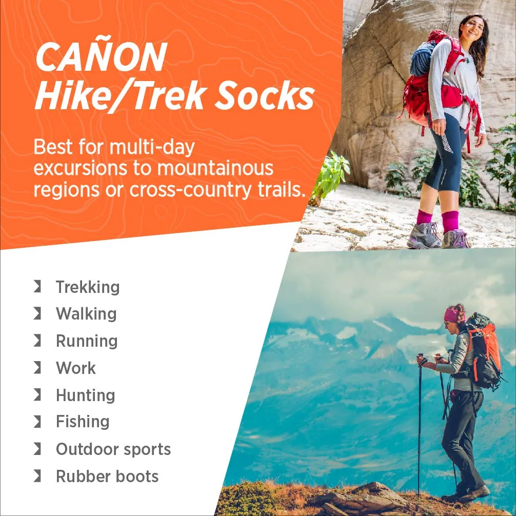 Alpaca Merino Socks Hike & Trek Socks | Cañon