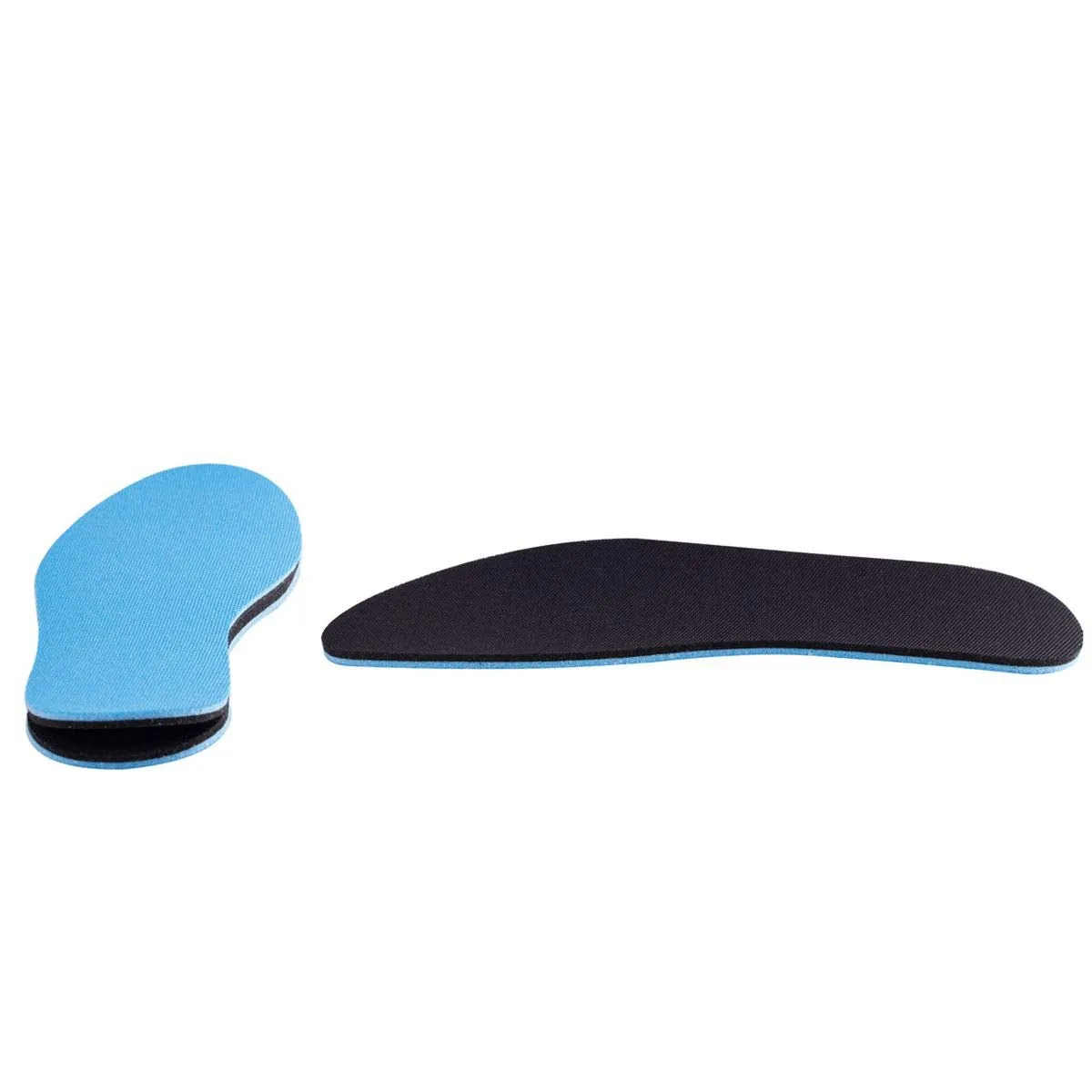 Amitataha 2 Pairs Breathable Insoles, Super-Soft, Sweat-Absorbent, Double-Colored and Double-Layered Shoe Inserts of Foam That Fit in Any Shoes (Blue/Black, 12.5-14.5 Women/9.5-13.5 Men) Blue/Black