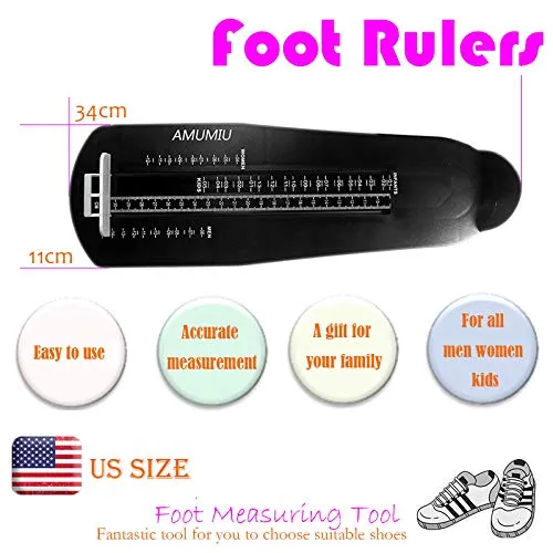 AMUMIU Shoe Measuring Devices,For Kids Infants Mens Womens Adults,Feet Measurement,Children Shoes Ruler,Baby Shoe Sizer