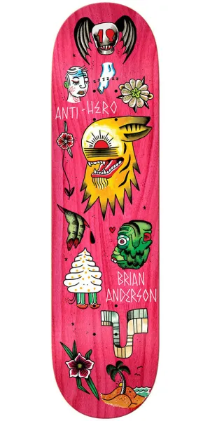 Anti-Hero Anderson A Grape Dope Skateboard Deck - Assorted - 8.5in x 32.18in