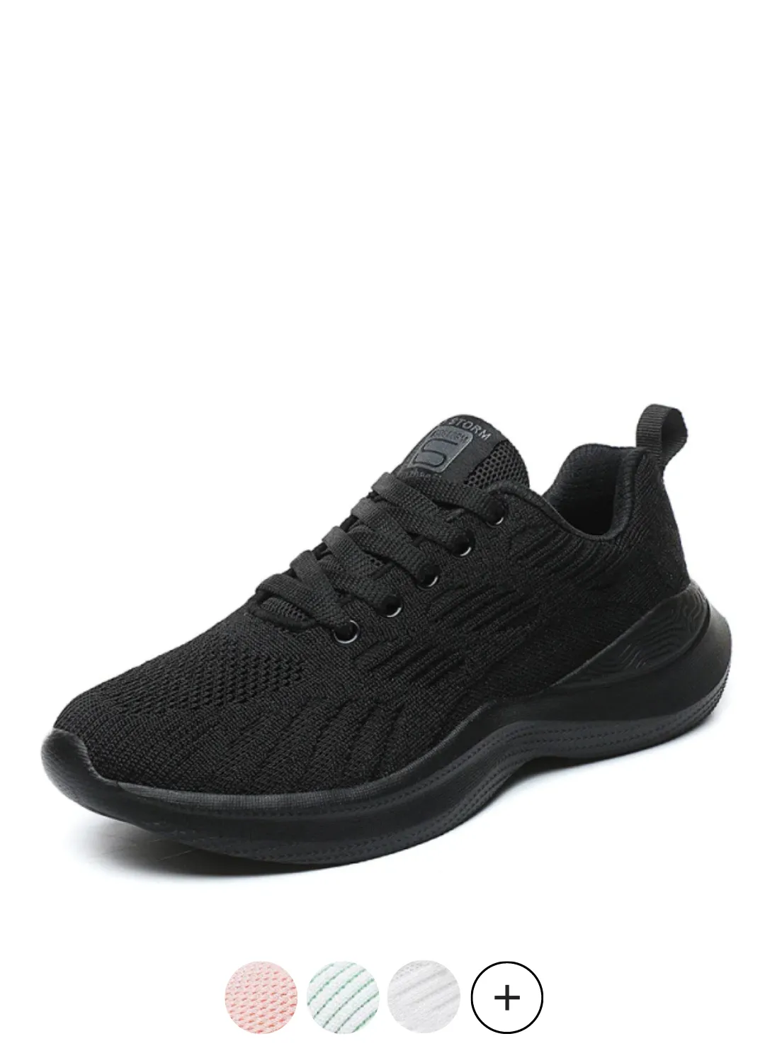 Arenas Women's Lightweight Running Black Shoes