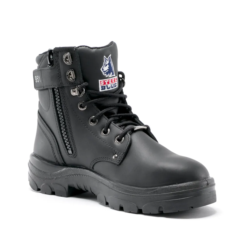 Argyle 6 Inch Zippered Slip Resistant Steel Toe Work Boots