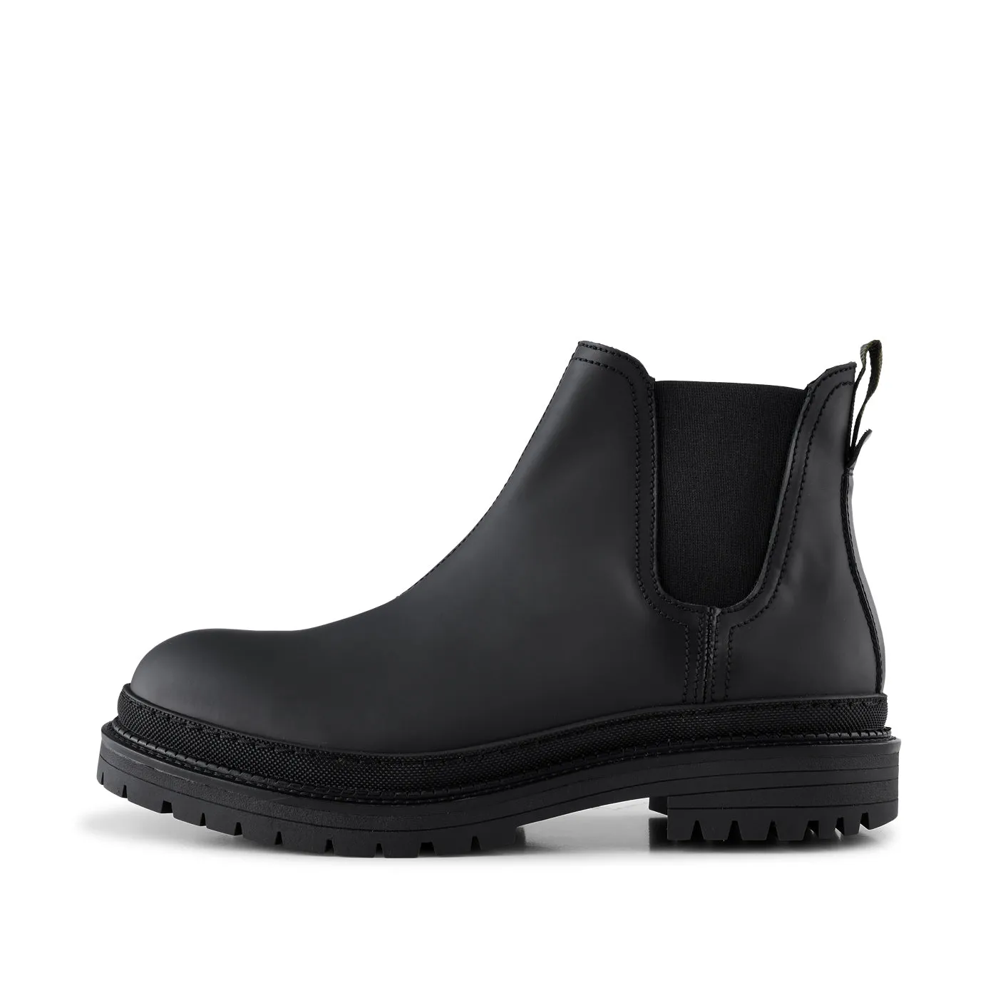 Arvid chelsea boot leather - BLACK