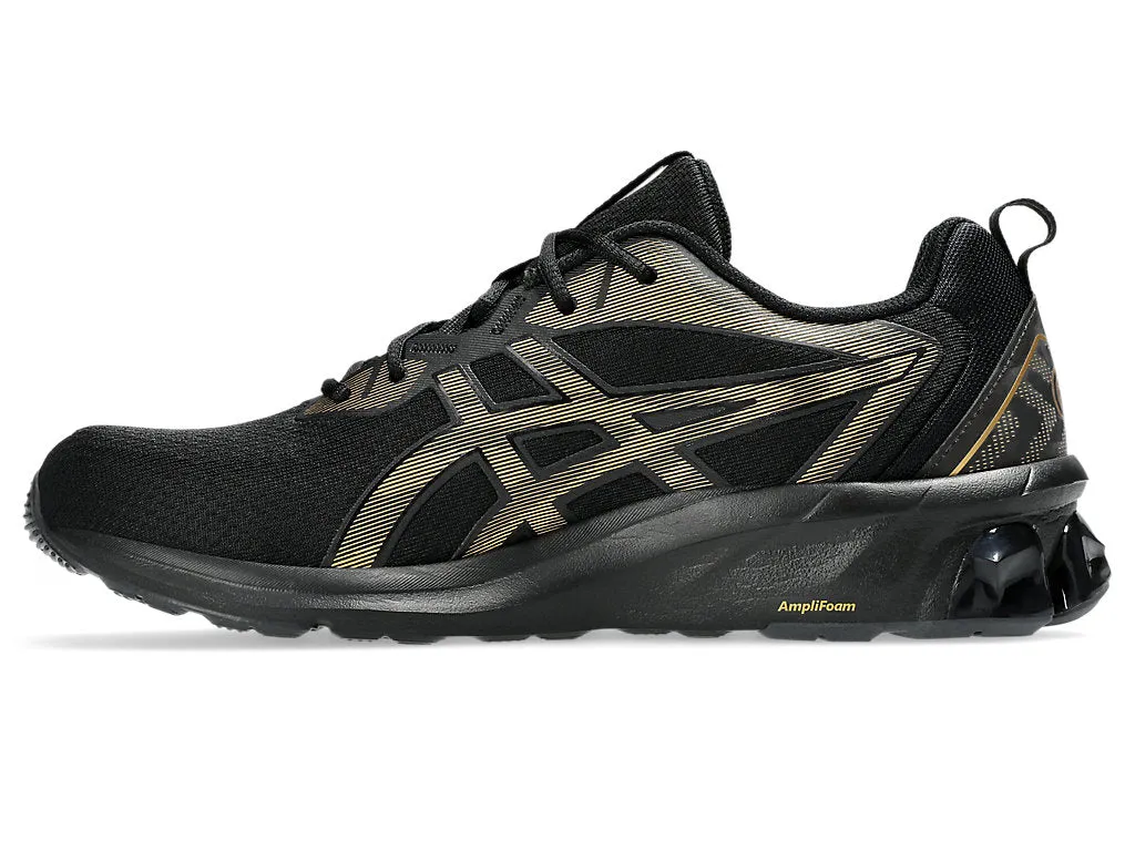 ASICS MEN'S GEL QUANTUM 90 IV BLACK/PURE GOLD RUNNING SHOES