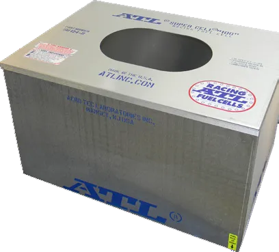 ATL Aluminum Fuel Cell Can - 32 Gallon - 25" x 17" x 21" - Shoe Box Lid