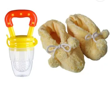 Baby Fruit/Veg Feeder Pacifier & Matching Baby Shoes