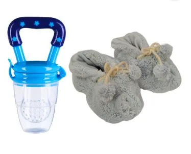 Baby Fruit/Veg Feeder Pacifier & Matching Baby Shoes