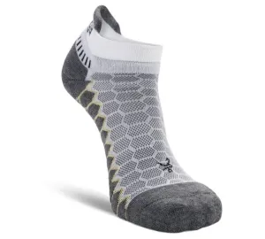 Balega Silver No-Show Tab Sock - White/Grey