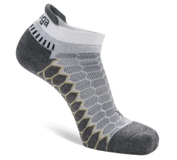 Balega Silver No-Show Tab Sock - White/Grey