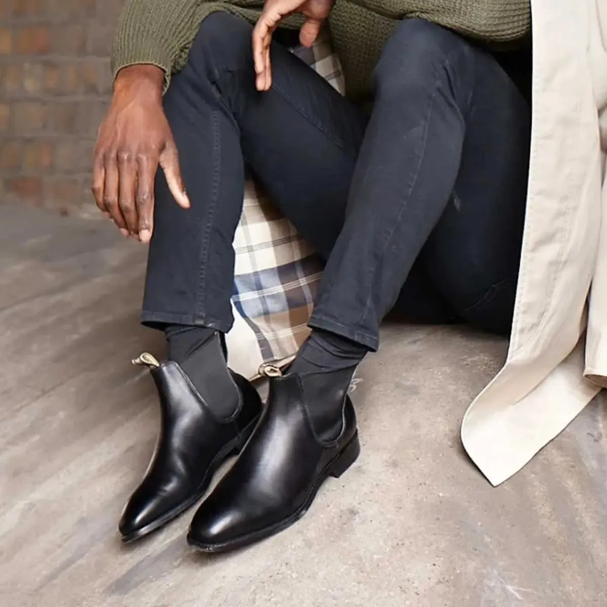 BARKER Mansfield Chelsea Boots - Mens - Black Calf