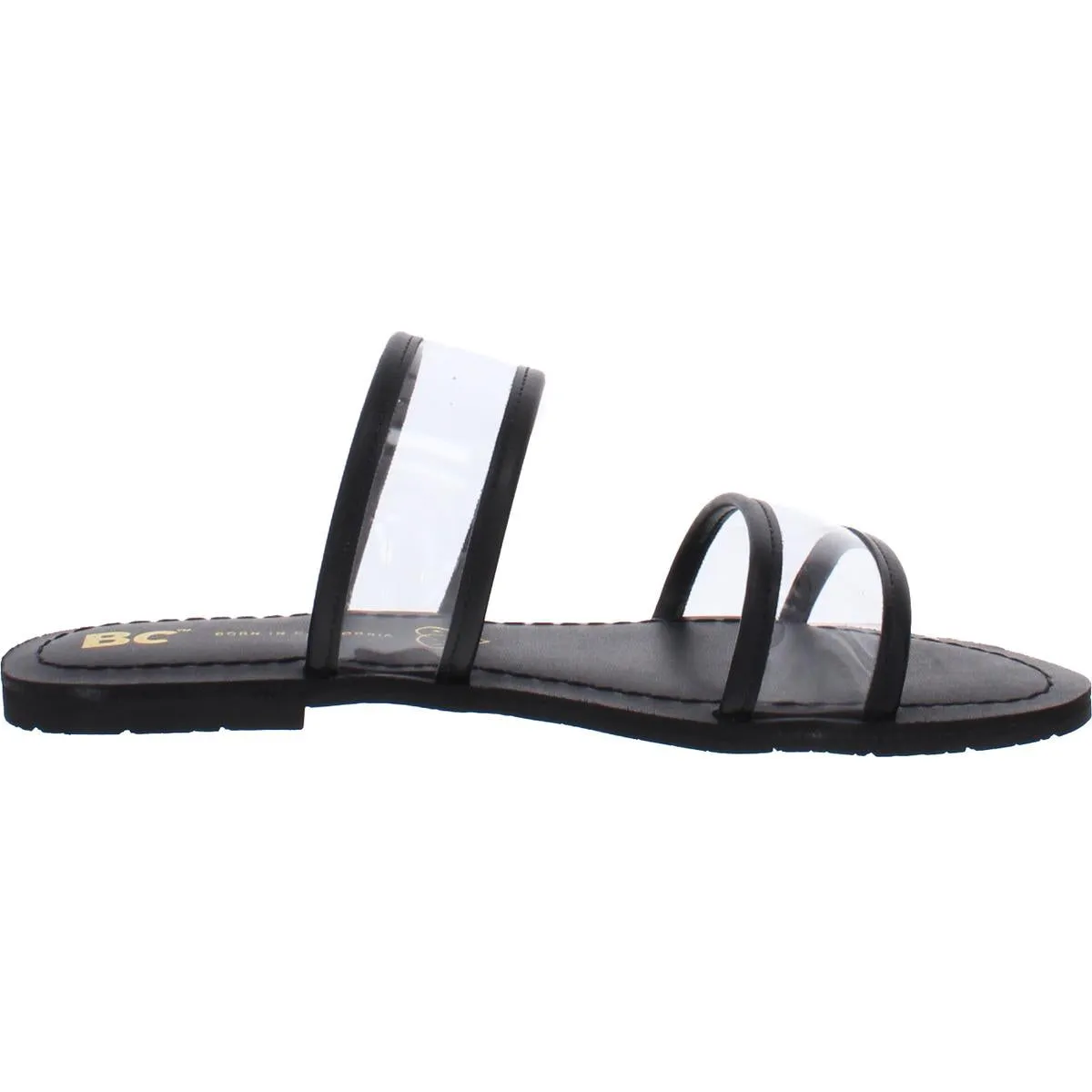 BC Footwear Womens Nectar Slip On Open Toe Pool Slides