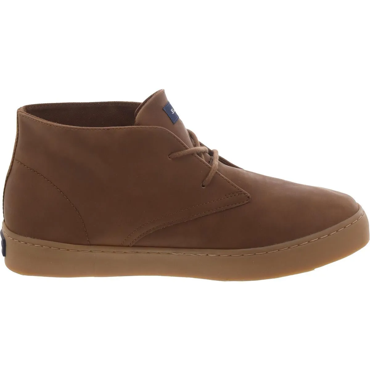 Ben Sherman Mens Faux Leather Lace-Up Chukka Boots