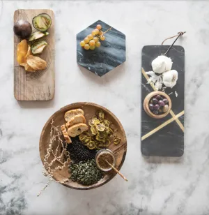 Bert Marble & Brass Cheese Board