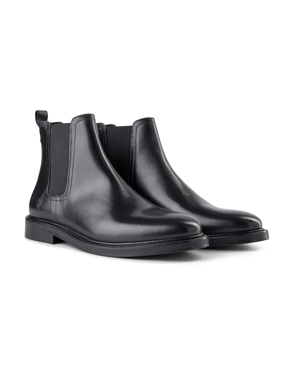 Beyer Leather Chelsea Boot - BLACK