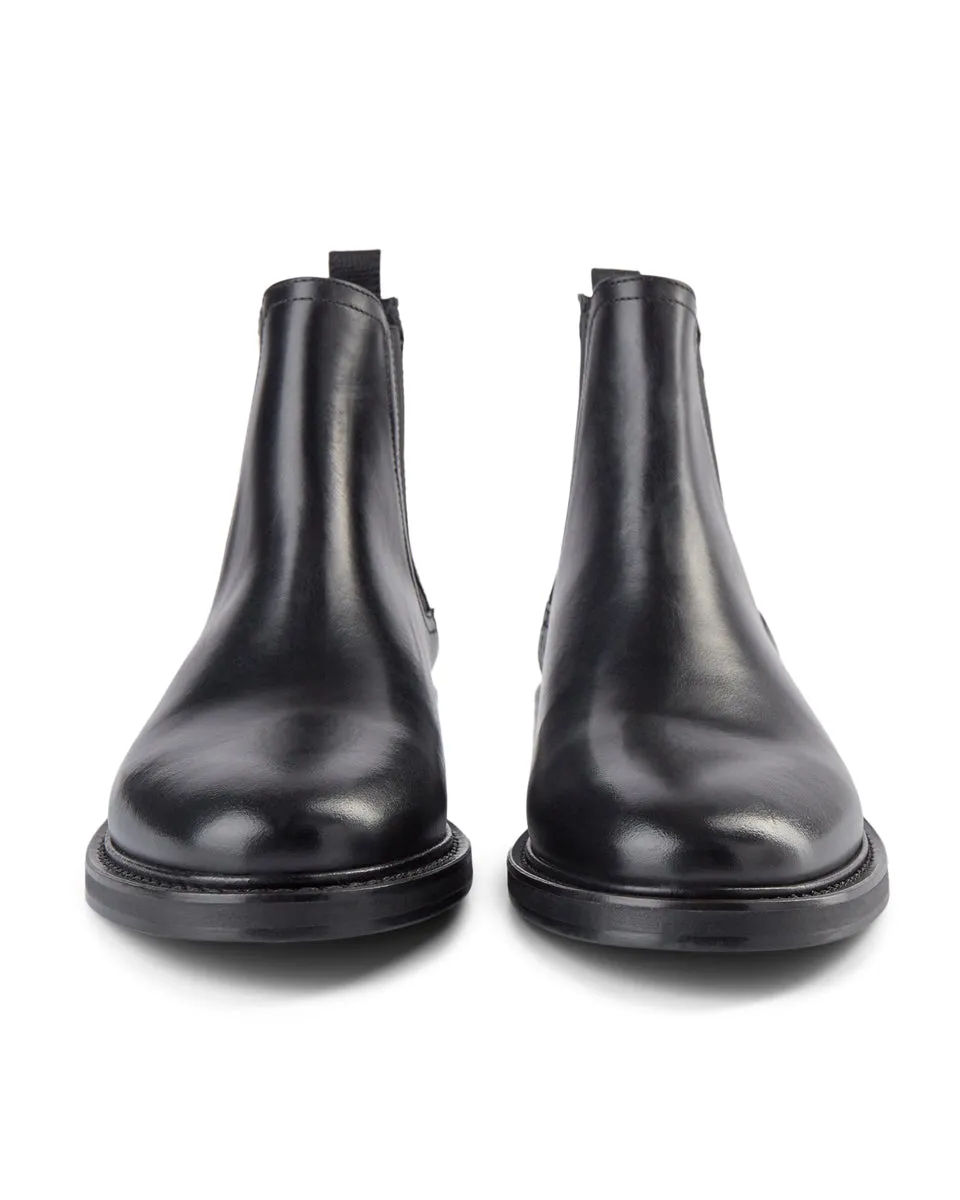 Beyer Leather Chelsea Boot - BLACK