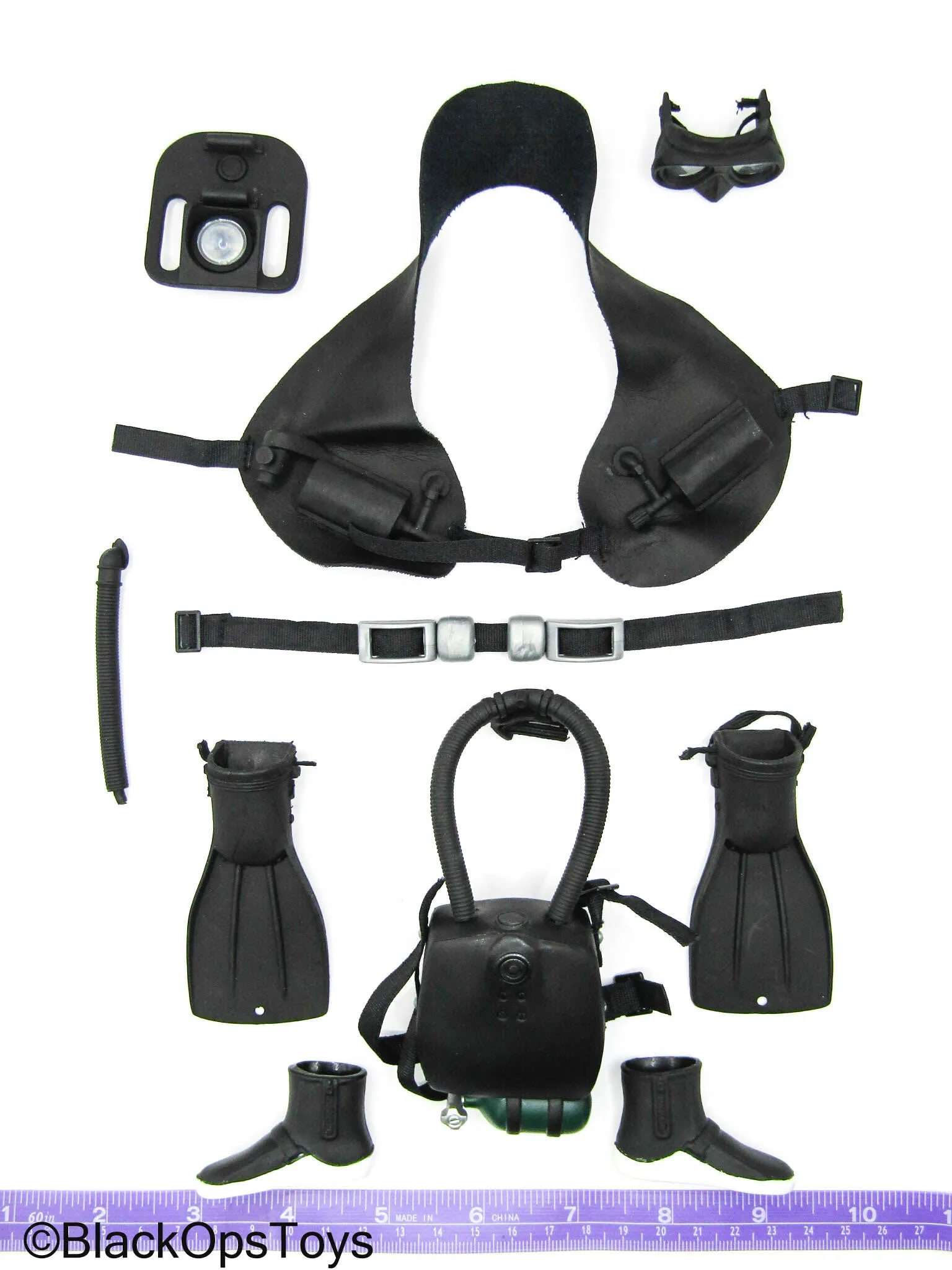 Black Diving Gear Set