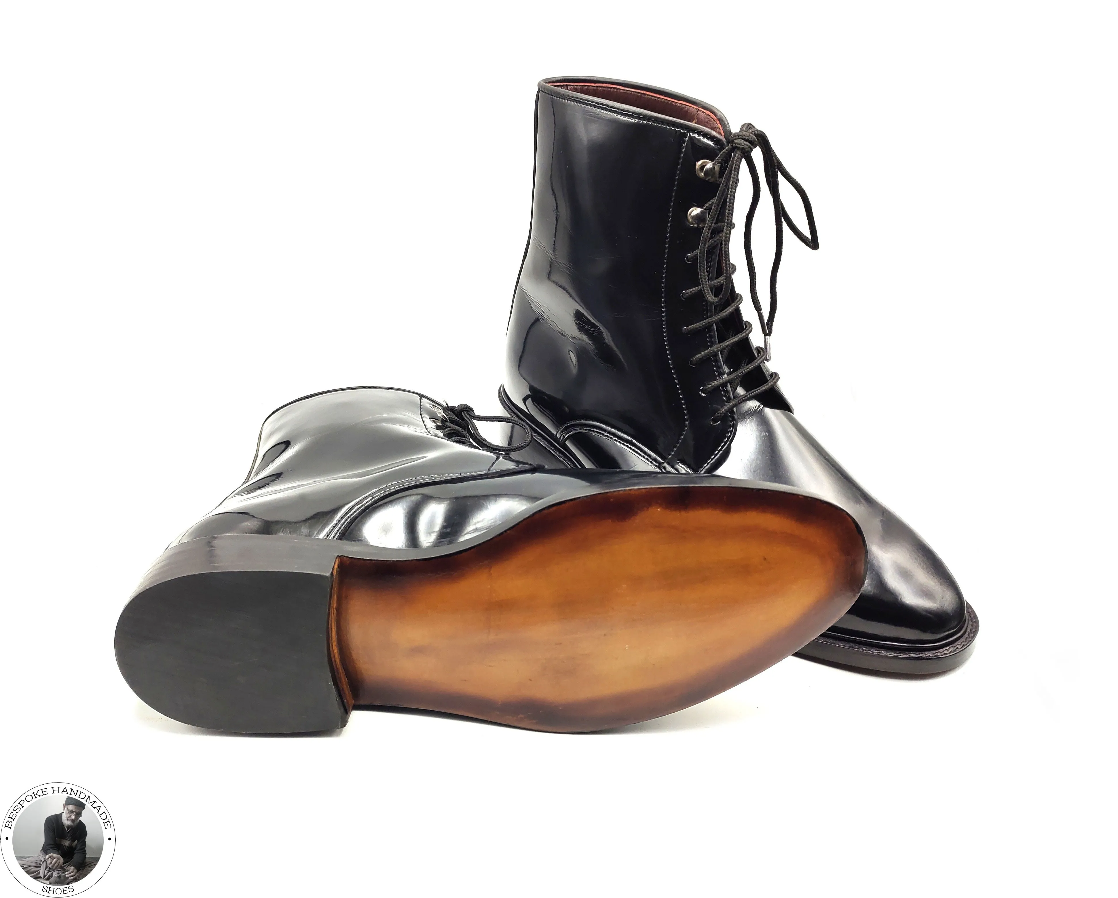 Black Patent Leather High Quality Boot