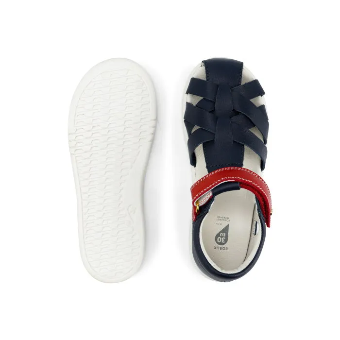 Bobux Kid   Plus Tropicana II Closed Toe Quick Dry Sandal Navy  Red