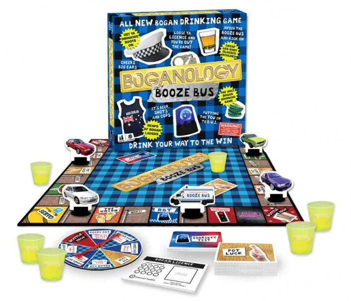 Boganology Booze Bus Board Game