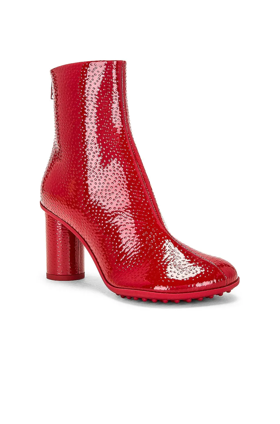 Bottega Veneta Atomic Ankle Boots, Strawberry