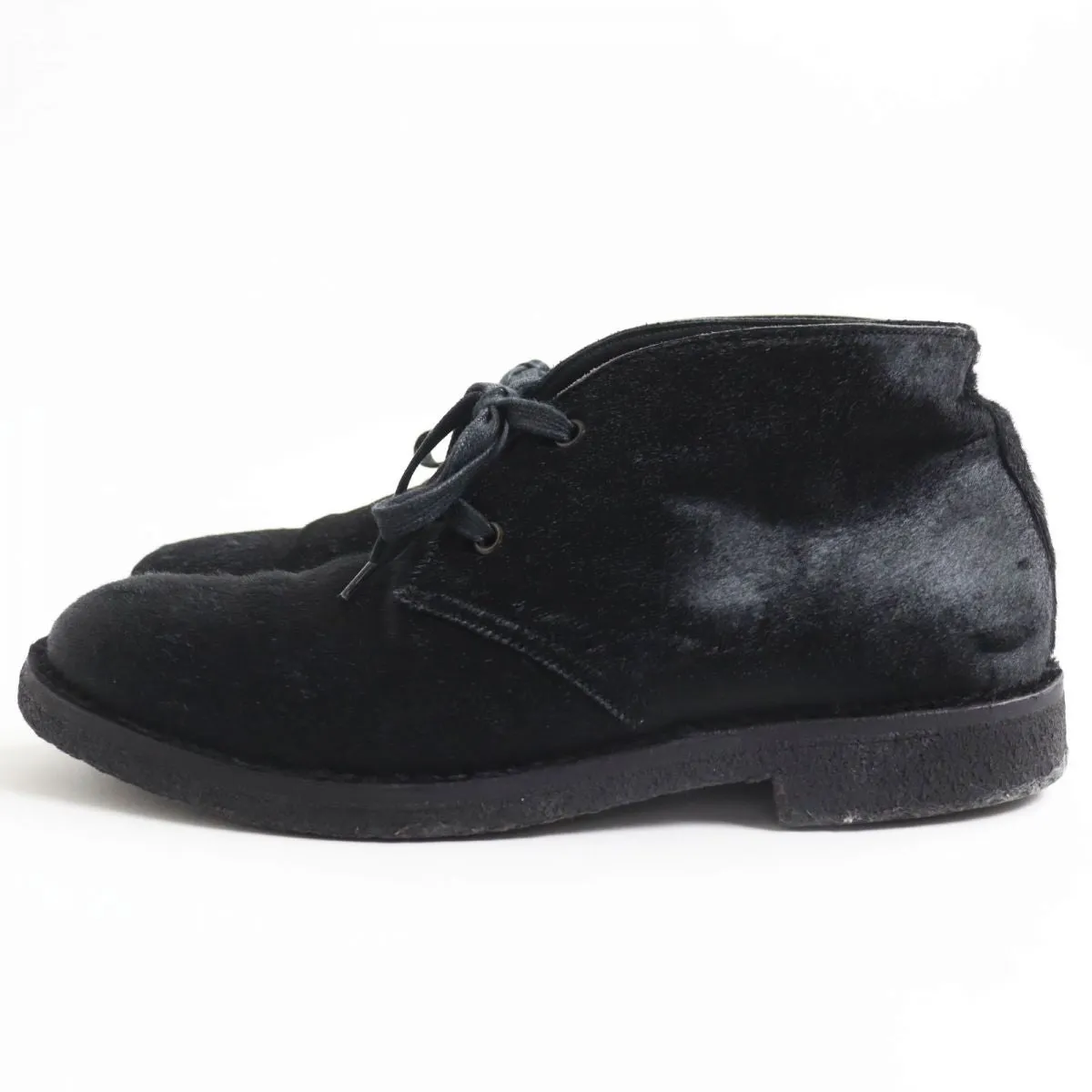 Bottega Veneta Pony Leather Chukka Boots Black