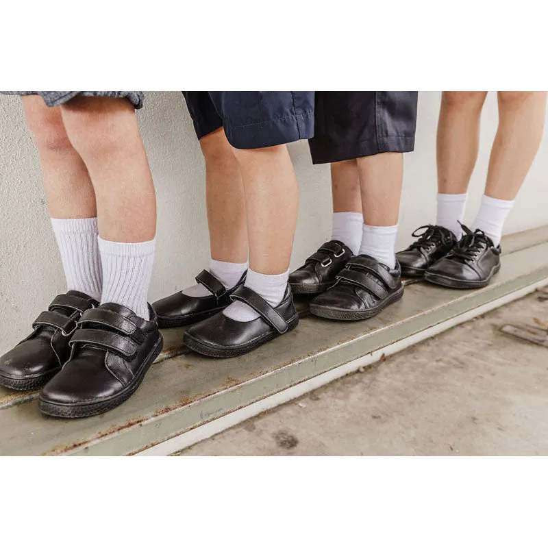 Bprimal Kids - Classic - Blackout (Leather) School Shoes