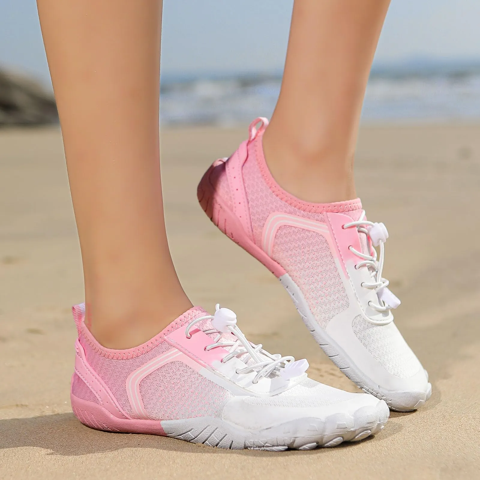 Breathable Mesh Sneakers, Lightweight Non-slip Barefoot Shoes