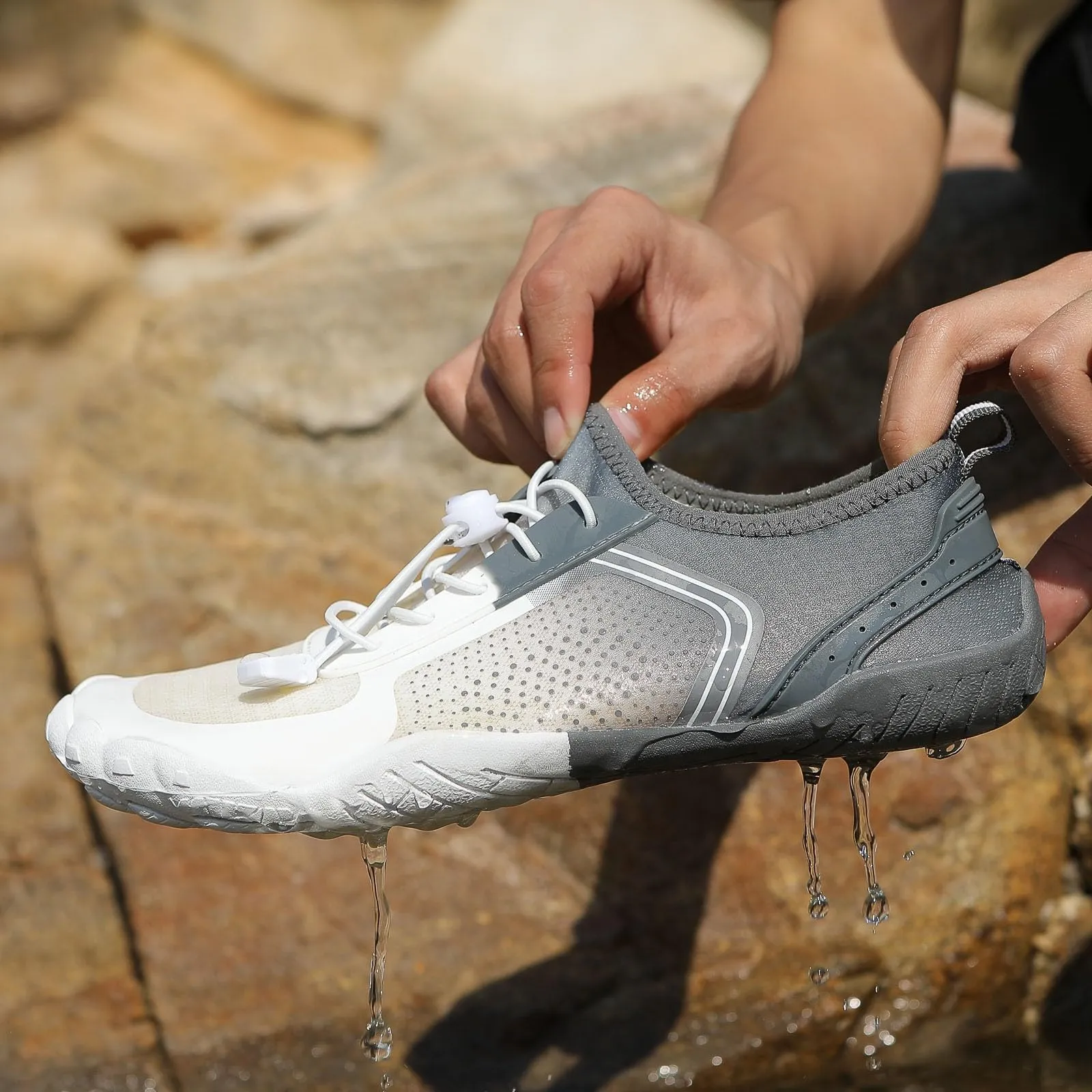 Breathable Mesh Sneakers, Lightweight Non-slip Barefoot Shoes