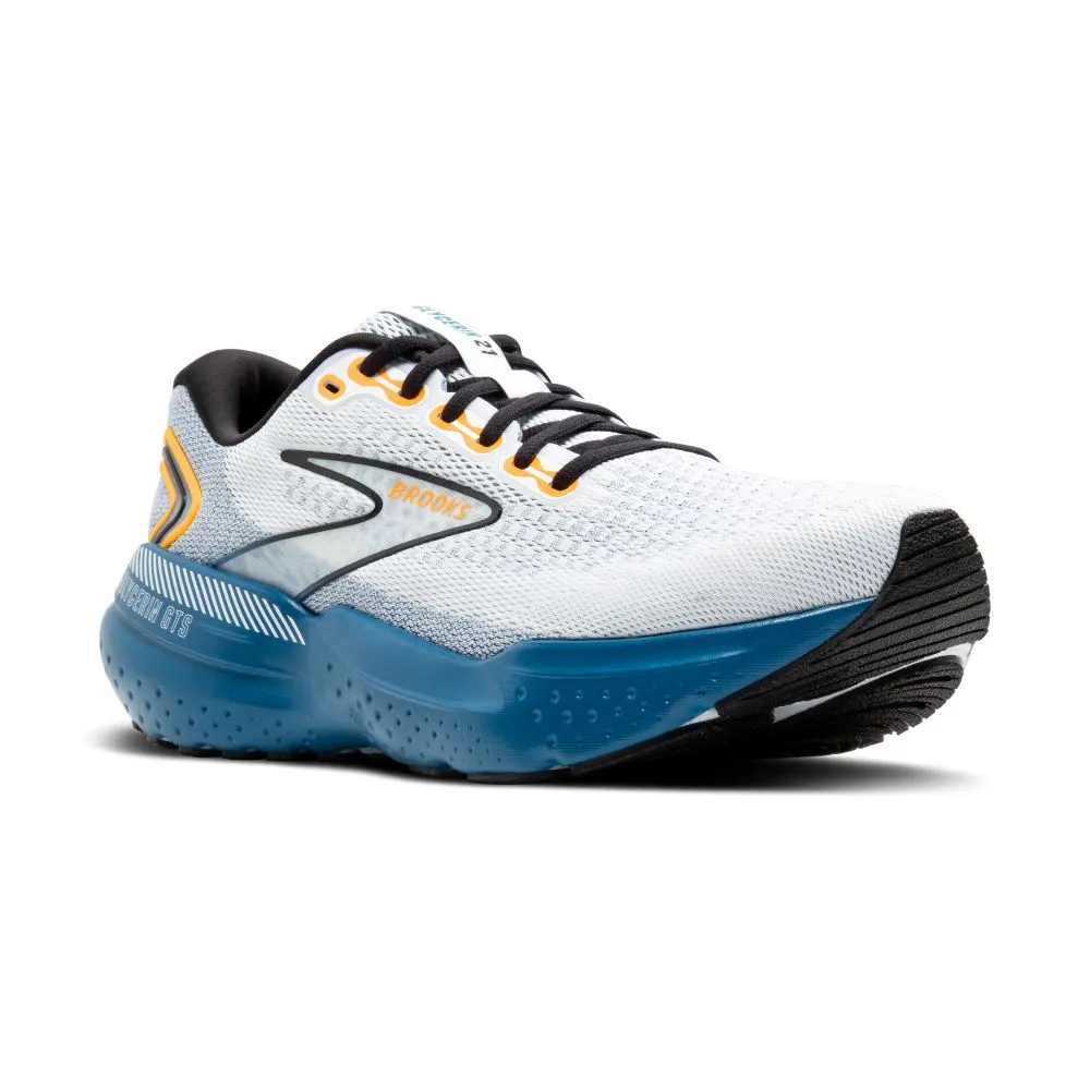 'Brooks' Men's Glycerin GTS 21 - White / Sapphire / Orange