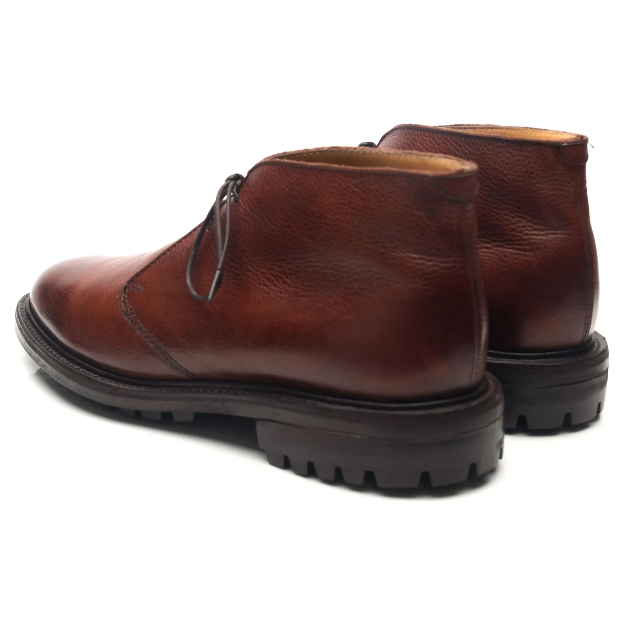 Brown Leather Chukka Boots UK 7.5 F