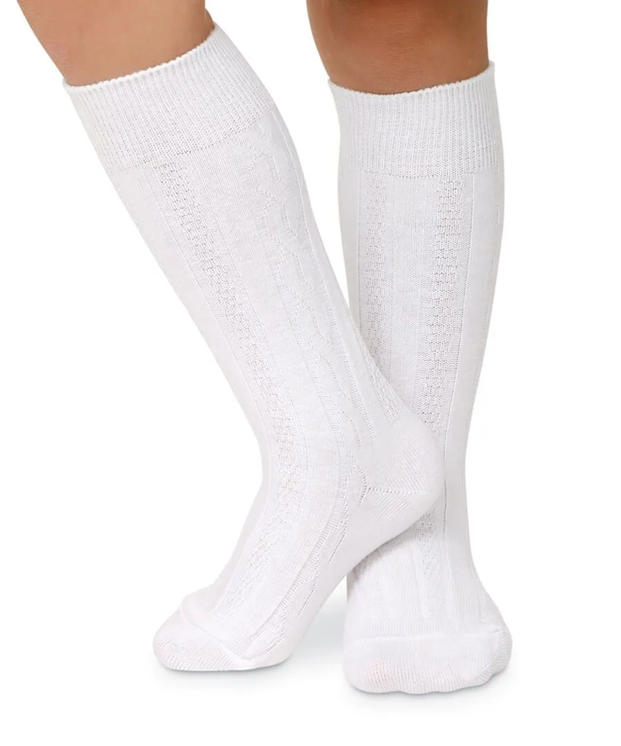 Cable Knee High Socks