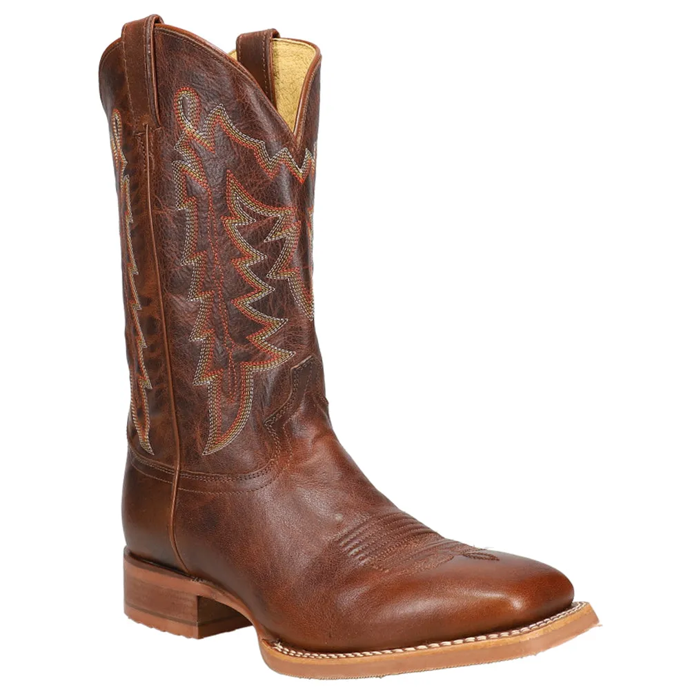 Carsen Embroidery Square Toe Cowboy Boots