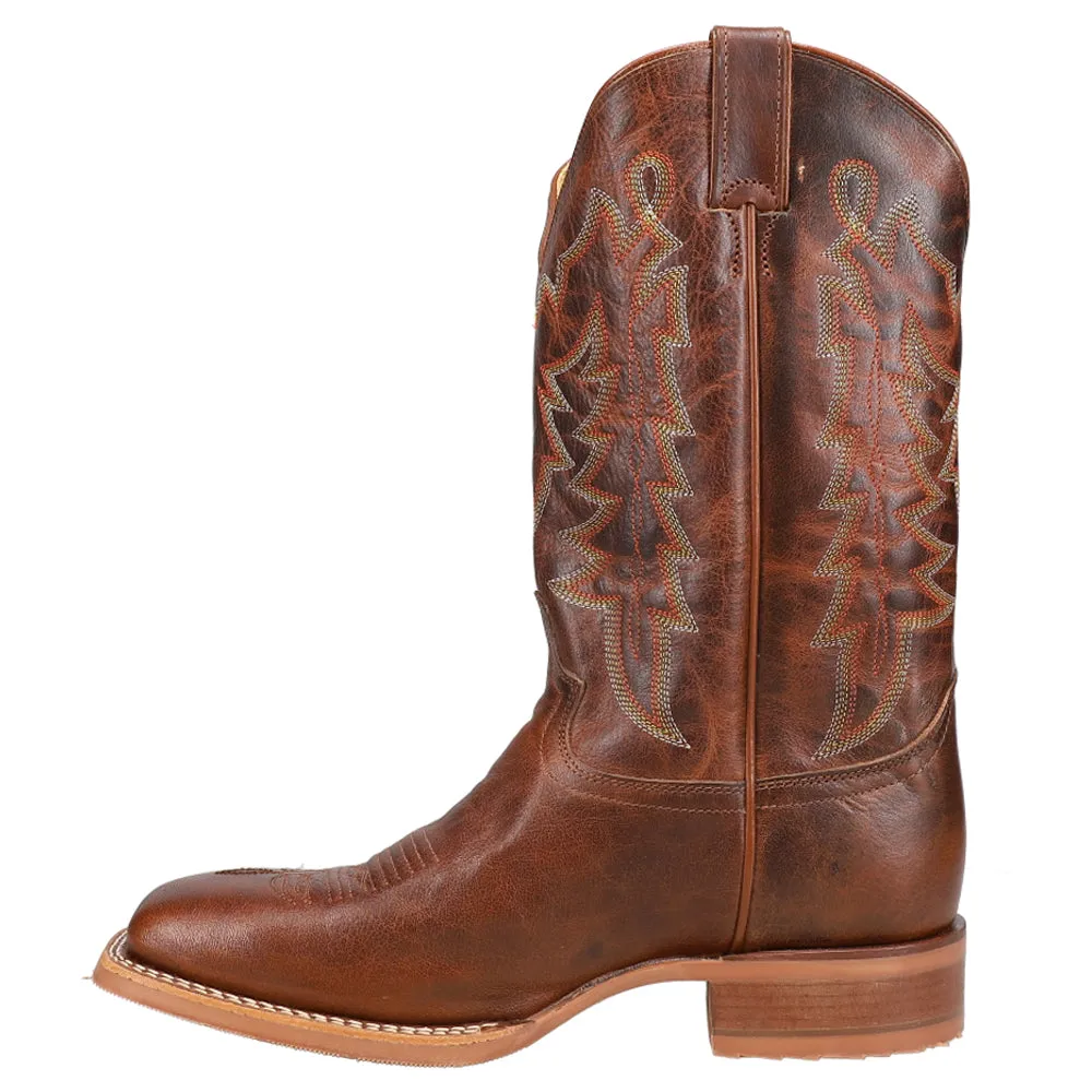 Carsen Embroidery Square Toe Cowboy Boots