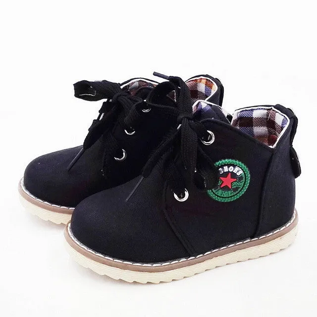 Children's 2016 autumn winter hot sale casual cotton boots classic shoes kid's keep warm snow boots for boys girls size21-30