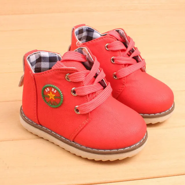 Children's 2016 autumn winter hot sale casual cotton boots classic shoes kid's keep warm snow boots for boys girls size21-30