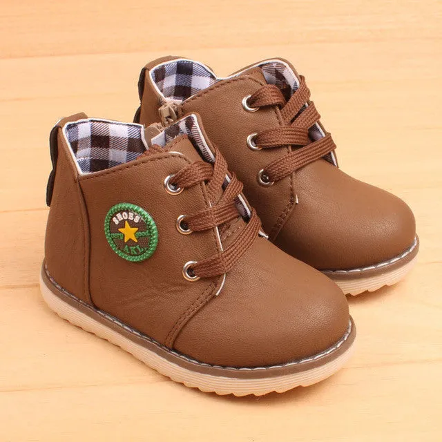 Children's 2016 autumn winter hot sale casual cotton boots classic shoes kid's keep warm snow boots for boys girls size21-30