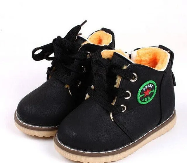 Children's 2016 autumn winter hot sale casual cotton boots classic shoes kid's keep warm snow boots for boys girls size21-30