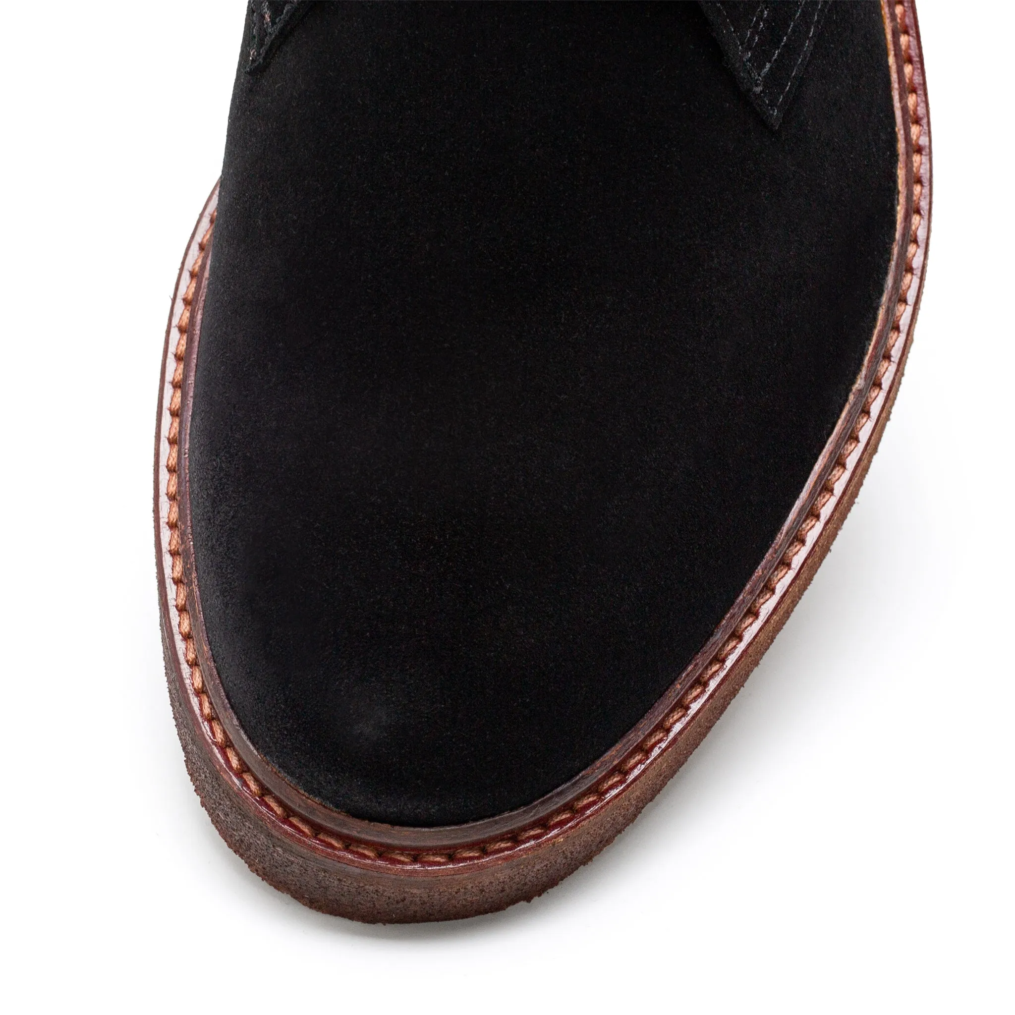 Chukka Mens Leon Black Suede