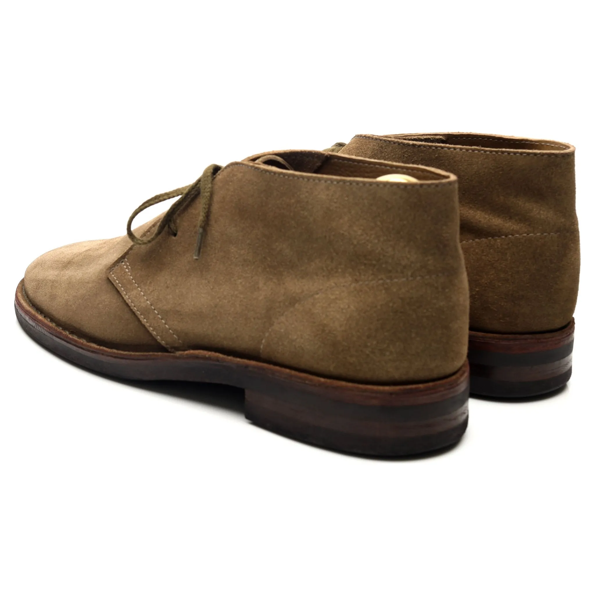 'Clifford' Taupe Brown Suede Chukka Boots UK 10.5