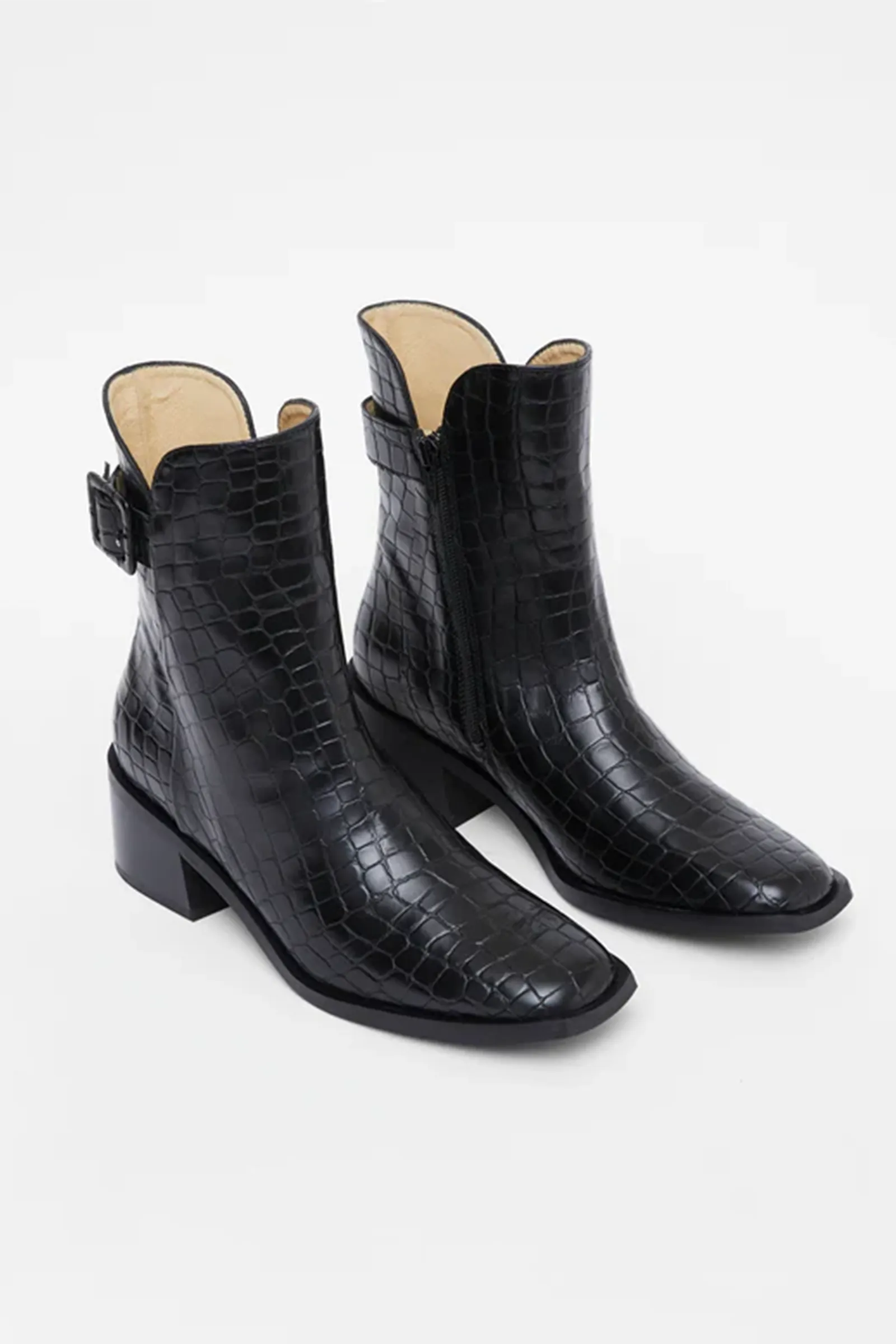 Connic Croc Ankle Boots