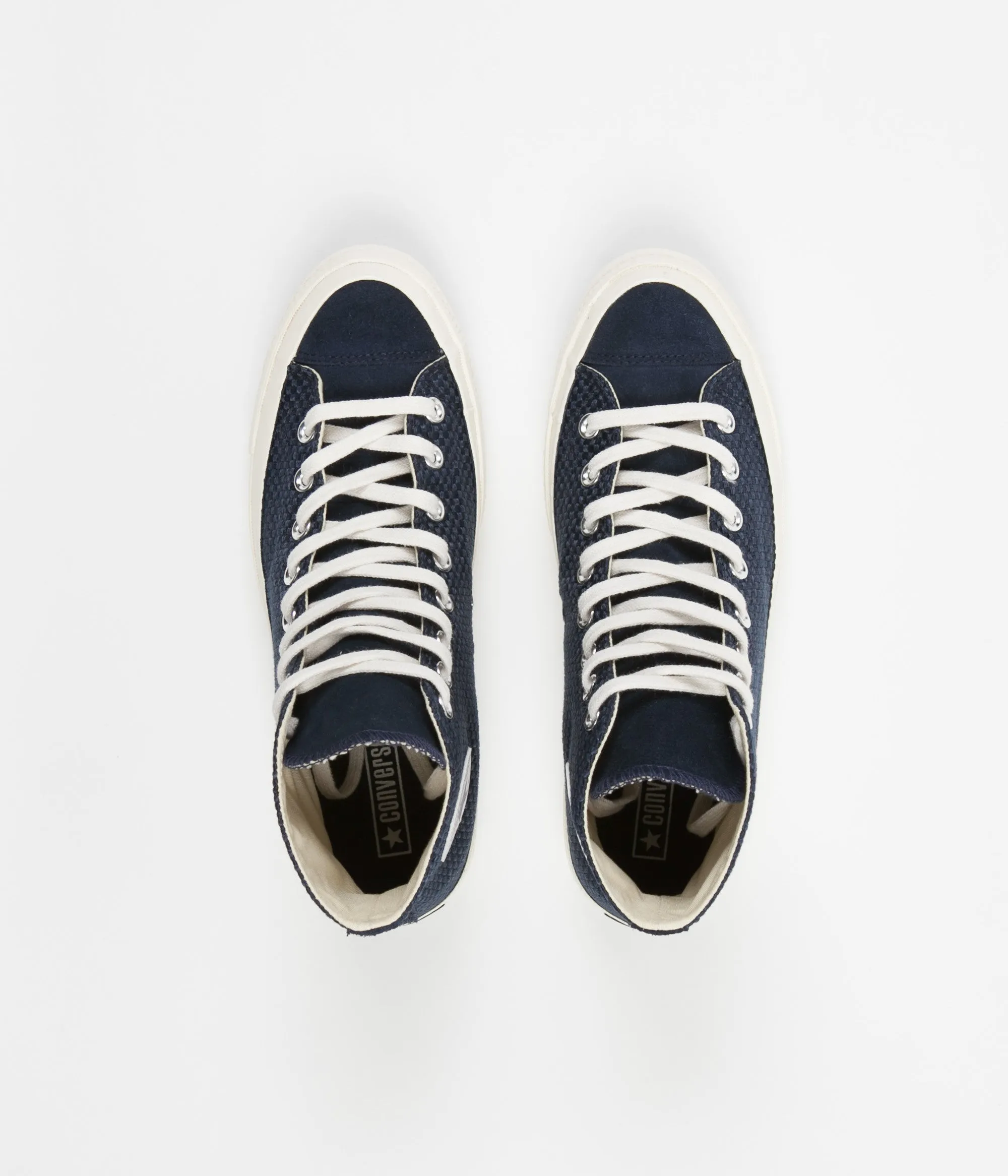 Converse CTAS 70's Hi Woven Shoes - Obsidian / Egret / Egret